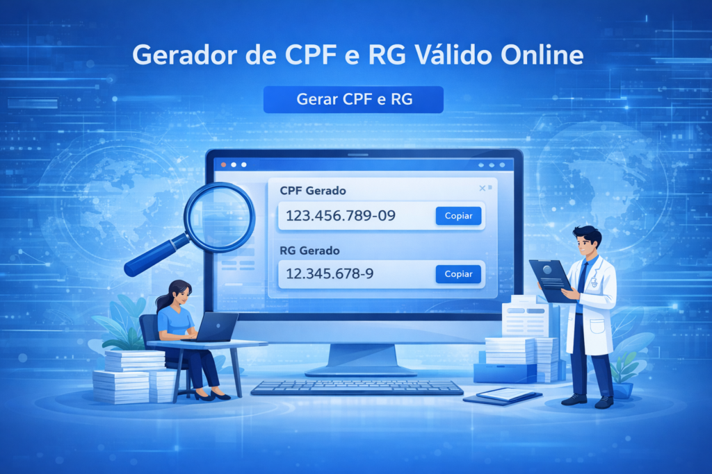 "Gerador de CPF e RG online válido"