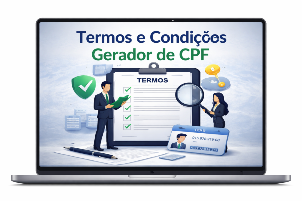 Termos e Condições Gerador de CPF seguro
